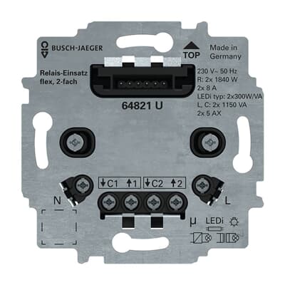 Busch-Jaeger Serienrelais-Einsatz flex 64821 U
