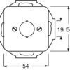 Busch-Jaeger Zentralscheibe aws 19mm Befehlsgeräte 2534-214 – Bild 3