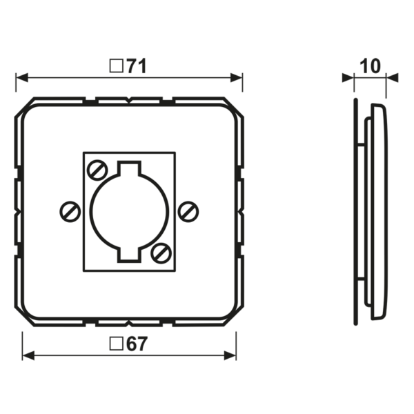 Jung Abdeckung aws für XLR Steckdose CD 568 WW