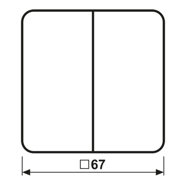 Jung Wippe aws für Schalter/Taster CD 595 BF WW