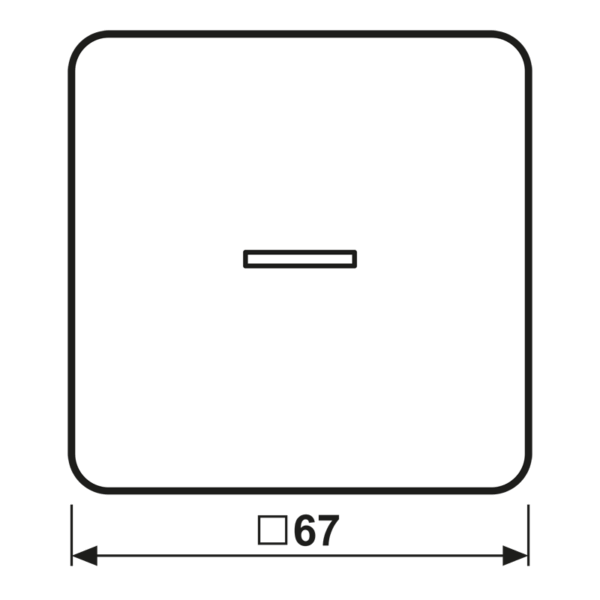 Jung KNX RF Taster 1fach Duroplast, Serie CD CD 10911 ST RF WW