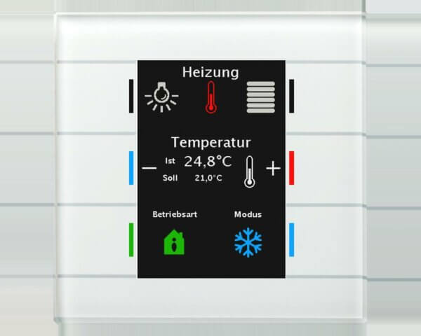 MDT Technologies Glastaster II Smart mit Farbdisplay, Serie 02, weiß, BE-GT20W.02