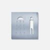 Siedle&Söhne Orientierungsschild 154x154mm Dusche Her OSP 0015 – Bild 2
