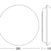 Steinel Sensor-Innenleuchte 280 x 110 mm RS 10 S WS – Bild 3