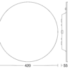 Steinel Sensor-LED-Innenleuchte 420 x 55 mm WS R30 basic SC 4000K – Bild 3