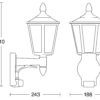 Steinel Sensor-Außenleuchte 243 x 188 x 410 mm L 15 S schwarz – Bild 3