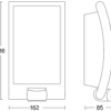 Steinel Sensor-Außenleuchte 89 x 162 x 286 mm L 22 S anthrazit – Bild 3