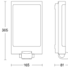 Steinel Sensor-LED-Außenleuchte 81 x 165 x 305 mm L 240 S ANT 3000K – Bild 3