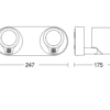Steinel Sensor-LED-Strahler 175 x 247 x 98 mm Spot DUO SC 3000K – Bild 3