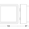 Steinel Sensor-LED-Außenleuchte 134 x 134 x 87 mm L 845 SC ANT 3000K – Bild 3