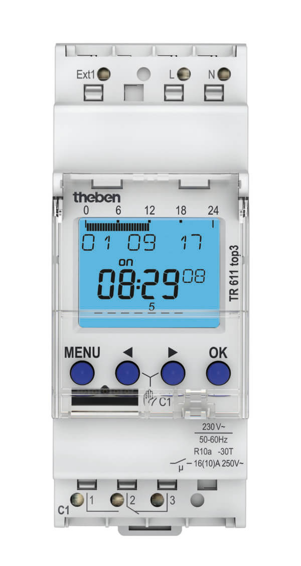 Theben Digitale Zeitschaltuhr Wochenprog. 1K TR 611 top3