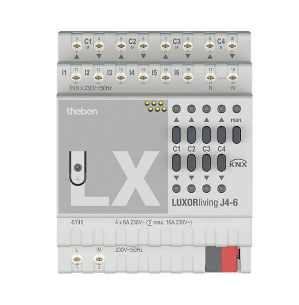 Theben Jalousieaktor 4-fach LUXORliving J4-6