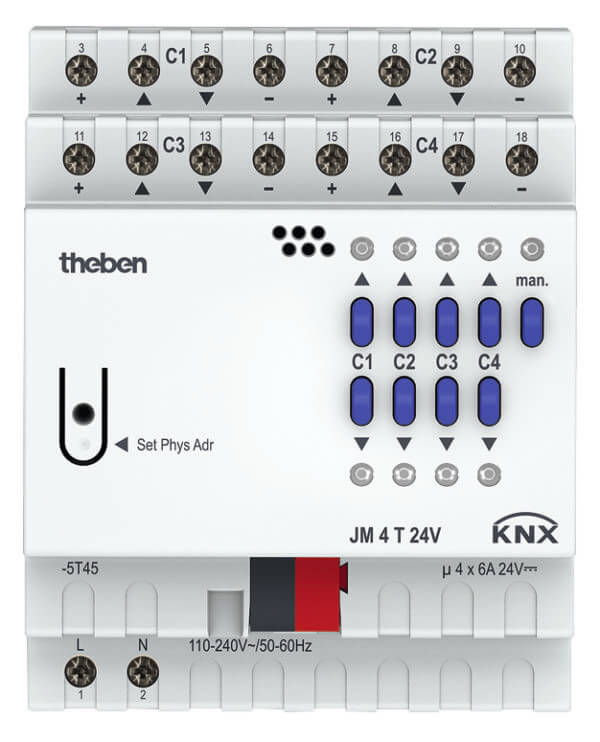 Theben Jalousieaktor FIX 1 JM 4 T 24V KNX