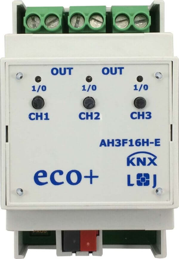 Lingg&Janke KNX Schaltaktor eco+ 3-fach 16A 3TE AH3F16H-E