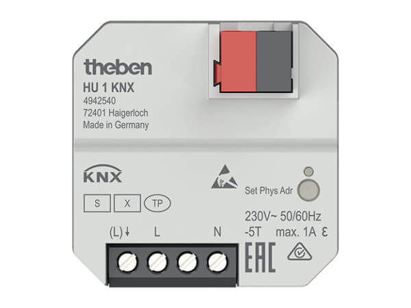 Theben Heizungsaktor 1-f.UP DataSecure HU 1 KNX