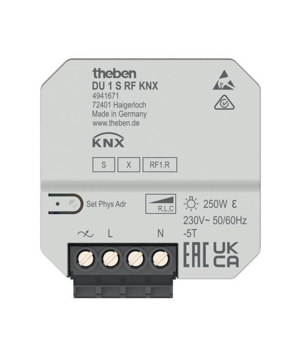 Theben Funk-Dimmaktor 1-fach DU 1 S RF KNX