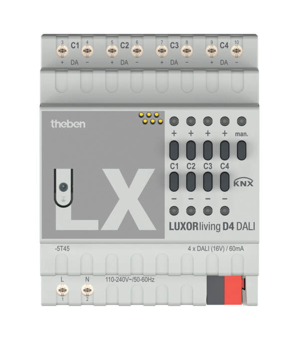 Theben DALI-Aktor 4-fach LUXORliving D4 DALI