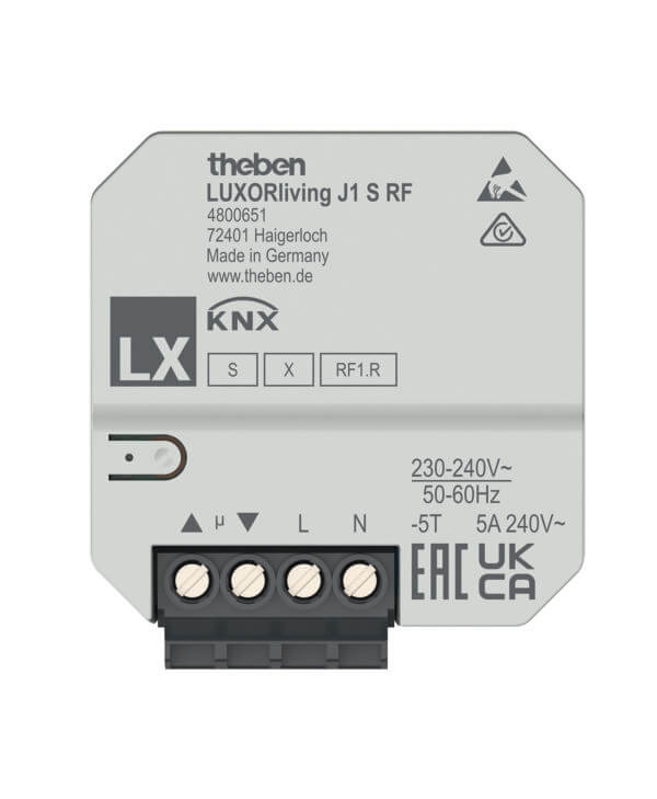 Theben Funk-Jalousiesaktor 1-fach LUXORliving J1 S RF