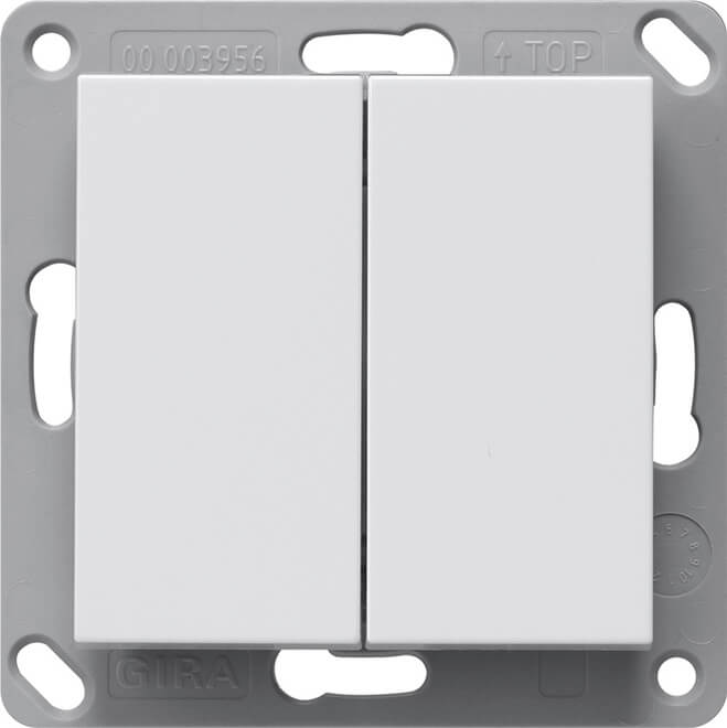 Gira RF Wandsender 2f KNX Reinweiß m 517827
