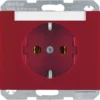 Berker SCHUKO-Steckdose rt m.Beschriftungsfeld 47397015 – Bild 2