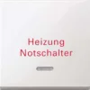 Merten Wippe Kontr.Fenster pws/gl Aufdruck Heizung 435119 – Bild 2