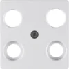 Berker Zentralplatte Alu 4Loch f.Antennendose 14837003 – Bild 2