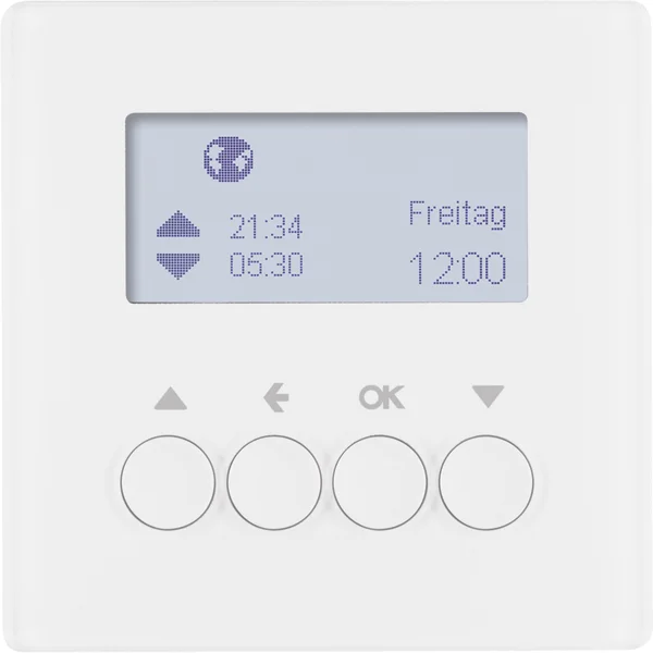 Berker Jalousie-Schaltuhr polarweiß samt 85741129