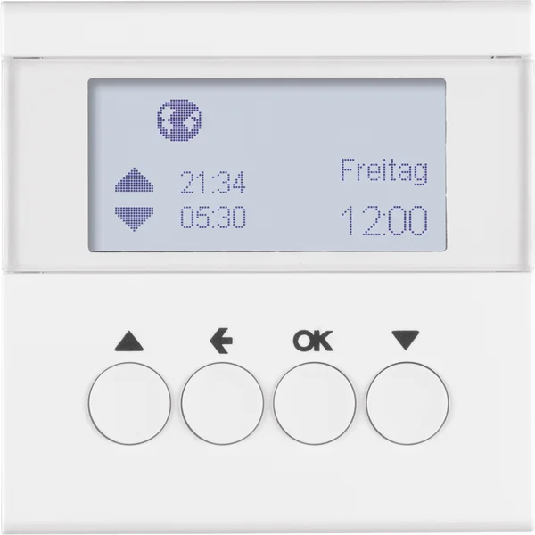 Berker Jalousie-Schaltuhr polarweiß glänzend 85741189