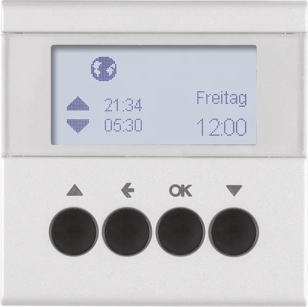 Berker Jalousie-Schaltuhr alu matt 85741183