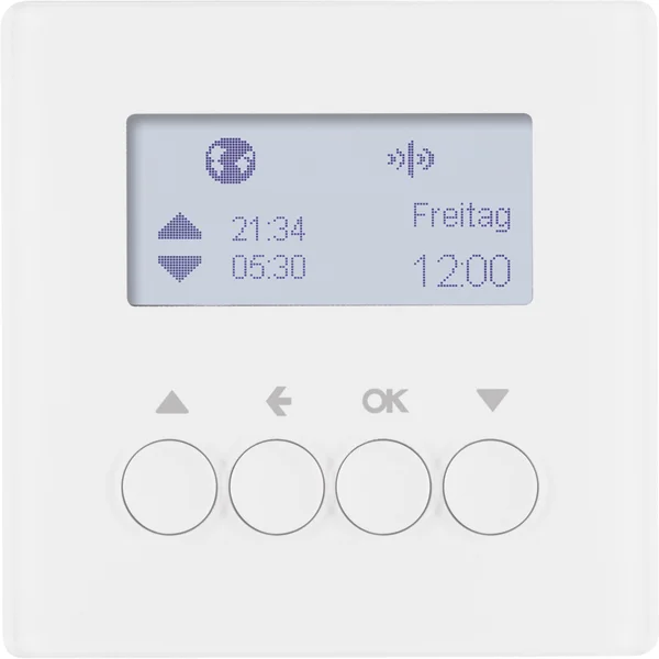Berker KNX-Funk Jalousieschaltuhr polarweiß samt 85745129