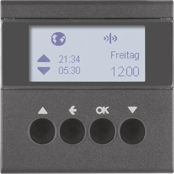 Berker KNX-Funk Jalousieschaltuhr anthrazit matt 85745185