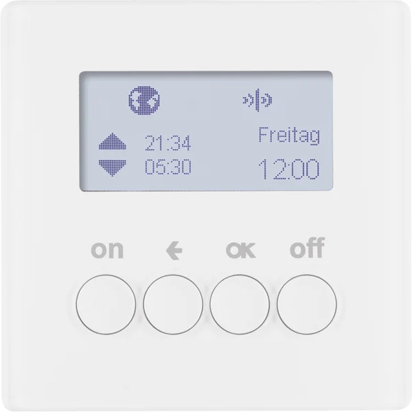 Berker KNX-Funk Zeitschaltuhr polarweiß samt 85745229