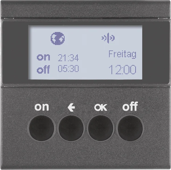 Berker KNX-Funk Zeitschaltuhr anthrazit matt 85745285