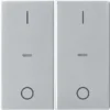 Berker Abdeckung Tastsensor-Modul 2-fach alu 80962321 – Bild 2