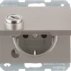 Berker SCHUKO-Steckdose eds/lack Steckklemme, Schloss 47637004 – Bild 2