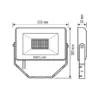 ESYLUX ESYLUX LED-Strahler 4000K schwarz BASICOFLTR3000840BK – Bild 3