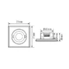 ESYLUX ESYLUX Bewegungsmelder UP quadratisch weiß PD-FLAT360i/8 SQ WH – Bild 3