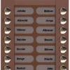 TCS Tür Control Audioaußenstation 2-reihig 20 Tasten AP bronze PES20-EB/04 – Bild 2