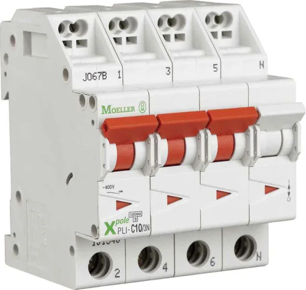 Eaton (Installation) Leitungsschutzschalter B 10A, 3p+N Steckkl. PLI-B10/3N