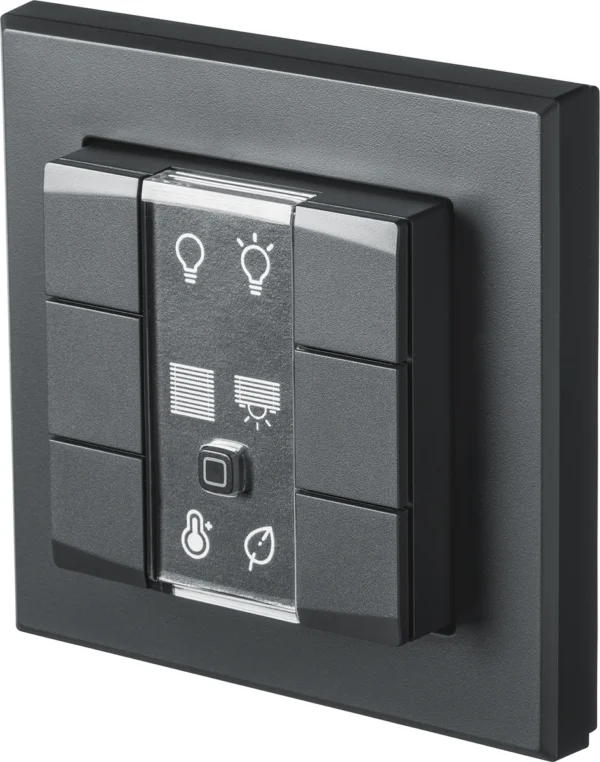 Homematic IP Smart Home Wandtaster HmIP-WRC6-A, 6-fach, anthrazit