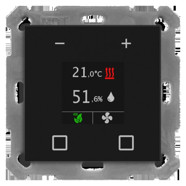 MDT KNX Raumtemperaturregler Smart 55 sw mt SCN-RTR55S06.01
