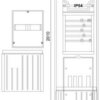 F-TRONIC Zähleranschlusssäule 1-feldrig 3.HZ ZSA201-1-ZK-HAK-HG – Bild 3