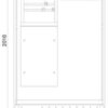 F-TRONIC Zähleranschlusssäule 1Z 2Feld ZSA202-2-ZK-APZ-HG 3-stöckig IP65 SS_5p – Bild 2