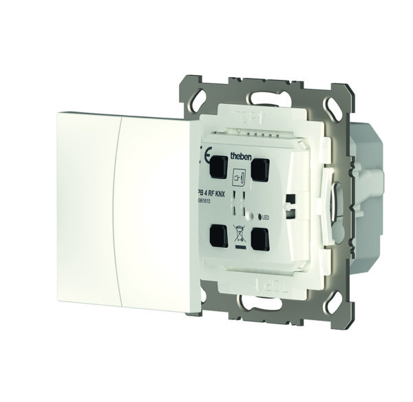 Theben PB 4 RF KNX 2/4f Funk-Taster m.Dimmaktor 4961615