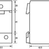 DOEPKE Steckdose REG 250V/AC 16A Klappd RDS 9 Einbausteckdose 2,5TE 69mm IP3X – Bild 2