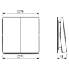 Jung ENOLC995262 ENO Funk Wandsender 4 kanalig LC4320U – Bild 3