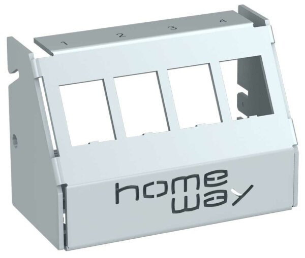 homeway HW-VFMU4 Verteilerfeldrahmen f.4xKeystone-Modul