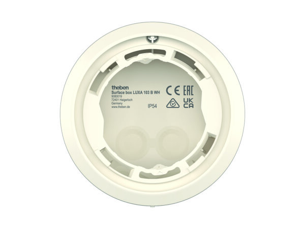 Theben Surface box LUXA 103 B WH Rahmen f.AP-Mont. KNX u.LUXORliv BI360 9080019