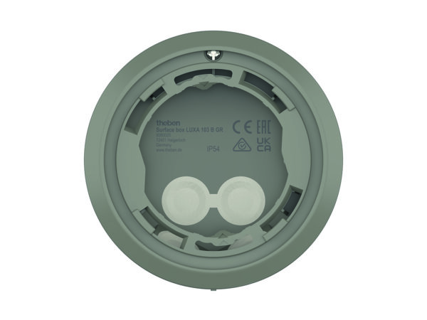 Theben Surface box LUXA 103 B GR Rahmen f.AP-Mont. KNX u.LUXORliv BI360 9080020