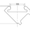 Rutec 68455 ALU Profil LED Eck 45° Profi 2 Meter eloxiert – Bild 2